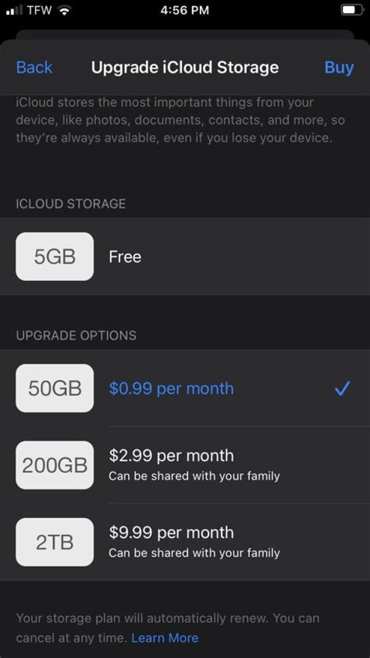 Question: How To Buy More Icloud Storage Online