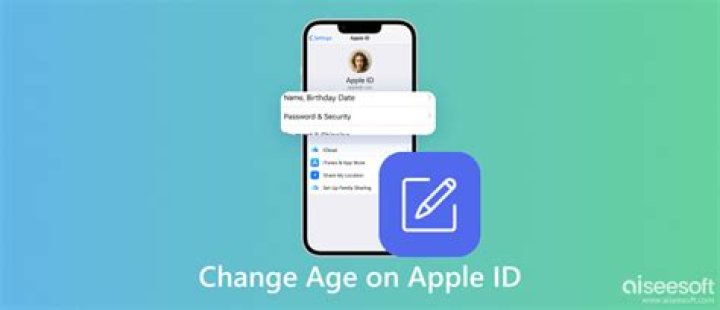 How To Change Age On Apple Id