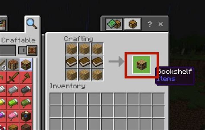 How To Craft A Bookshelf Minecraft