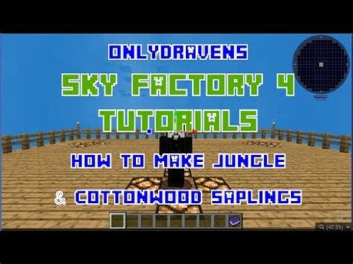 How To Craft A Cottonwood Sapling