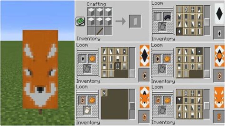 How To Craft A Fox Banner In Minecraft