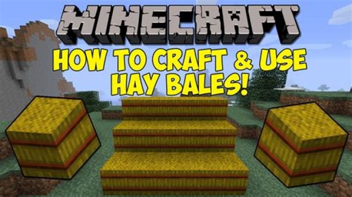 How To Craft A Hay Bale In Minecraft