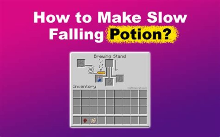 How To Craft A Slow Falling Potion In Minecraft