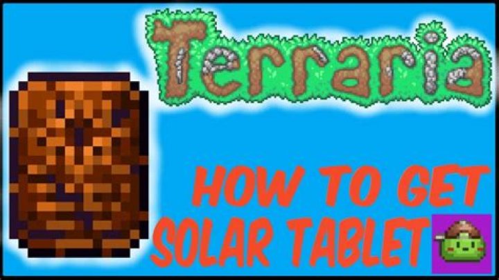 How To Craft A Solar Tablet In Terraria