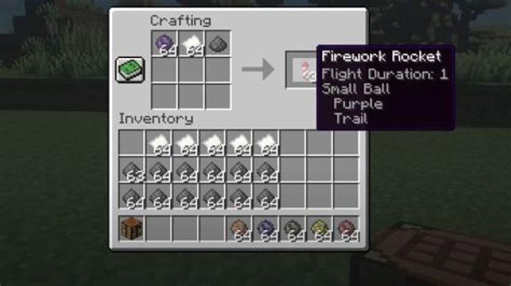How To Craft Flight Duration 1 Fireworks