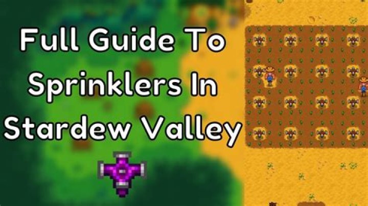 Quick Answer: How To Craft Sprinklers Stardew Valley