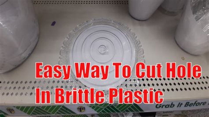 How To Cut A Hole In A Plastic Storage Bin