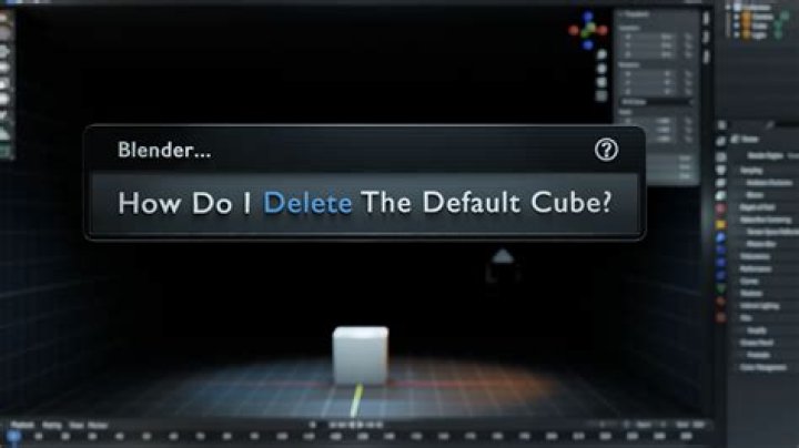 How To Delete The Cube In Blender