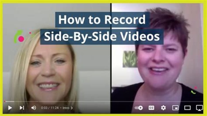 Quick Answer: How To Do Side By Side Videos