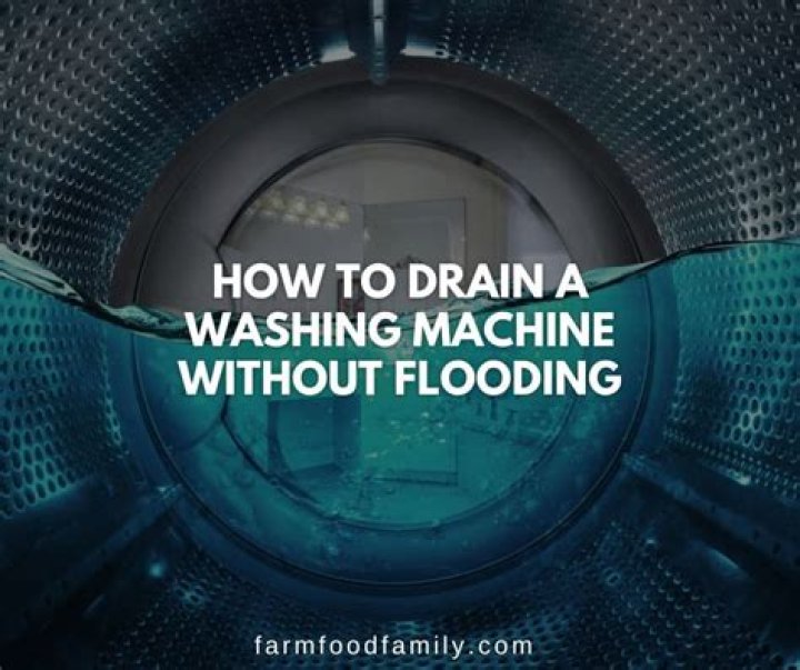 How To Drain Washing Machine