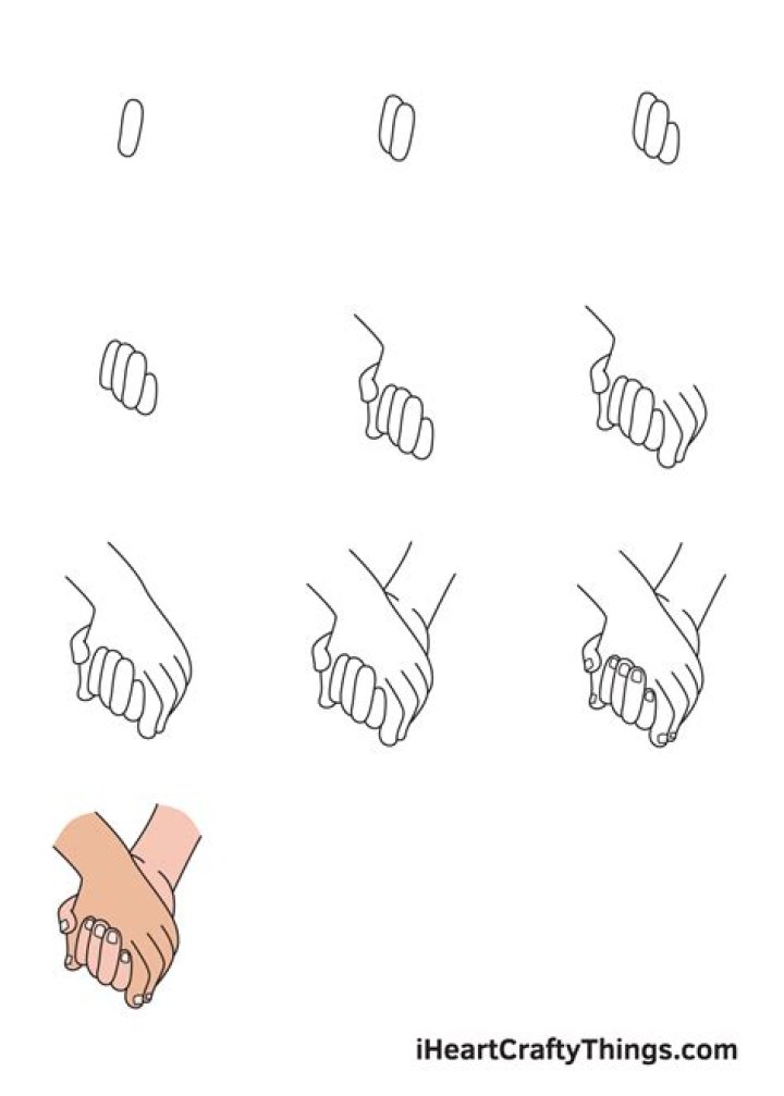 How To Draw 2 Hands Holding