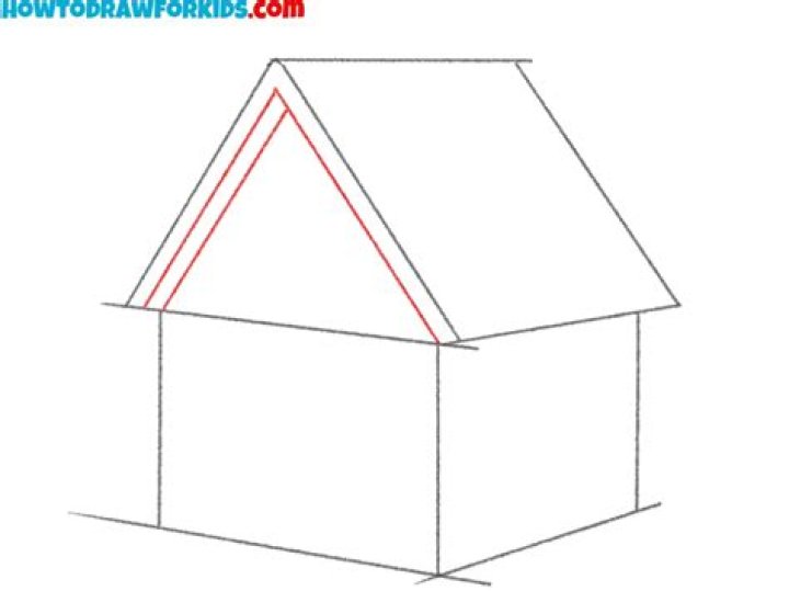 How To Draw A House Step By Step 3D