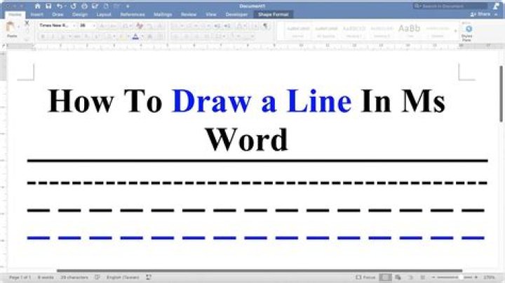 How To Draw Lines On A Picture In Word