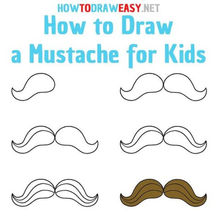 How To Draw Mustache On Kid