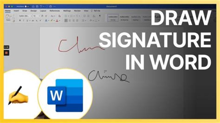 Quick Answer: How To Draw Signature In Word
