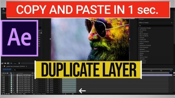 How To Duplicate Layer In After Effects
