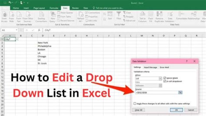 Quick Answer: How To Edit A Drop Down List In Excel