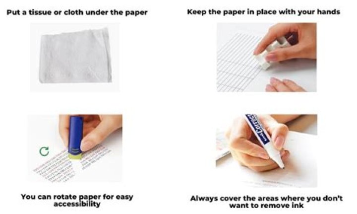 How To Erase Ink From Paper