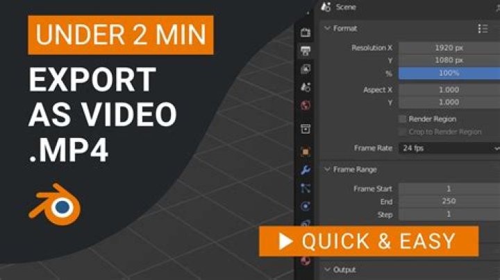 How To Export Video From Blender