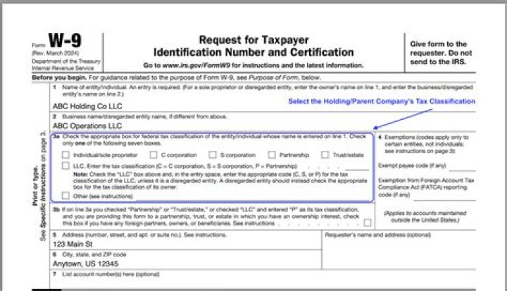 How To Fill Out W9 For Llc