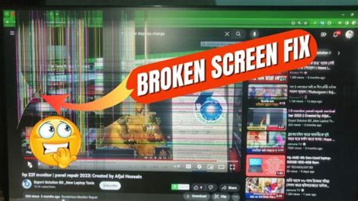 Question: How To Fix A Broken Monitor Screen