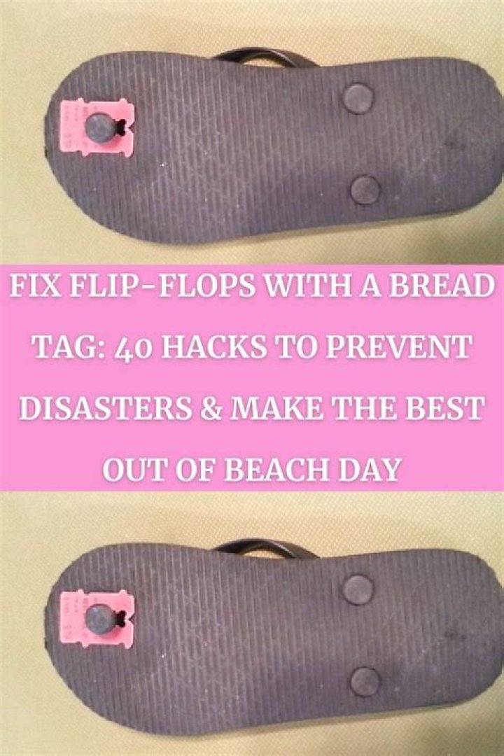 How To Fix A Flip Flop With A Hair Tie