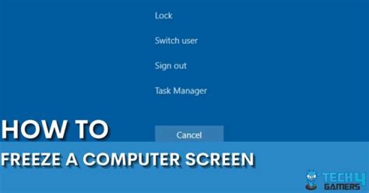 Quick Answer: How To Freeze A Screen