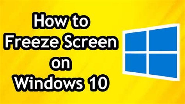 Quick Answer: How To Freeze Screen