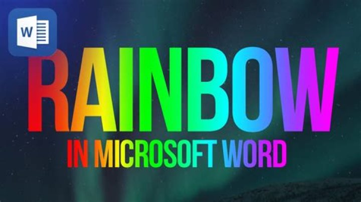 Quick Answer: How To Get Rainbow Word Art On Microsoft Word 2010