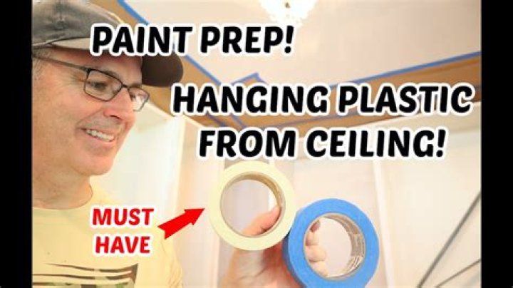 Quick Answer: How To Hang Plastic Sheeting From Ceiling