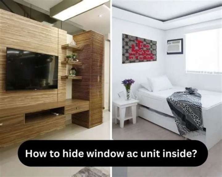 How To Hide Window Ac Unit Inside