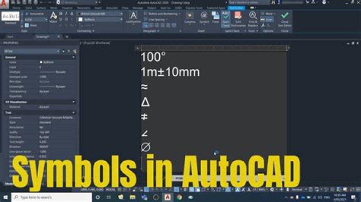 How To Insert The Degree Symbol In Autocad