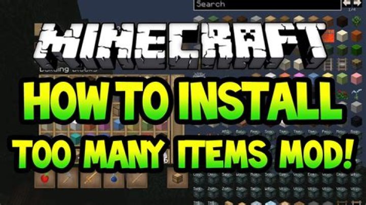 Question: How To Install Too Many Items Mod