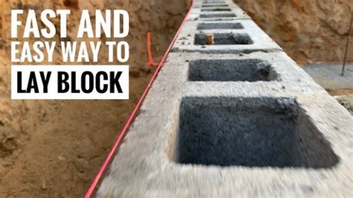 Quick Answer: How To Lay Cinder Block Foundation