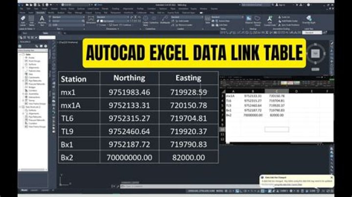 How To Link Excel Cell To Autocad Text