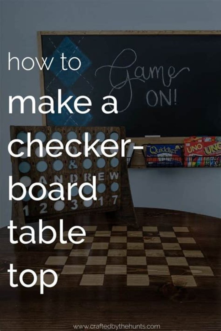 How To Make A Checkerboard Table