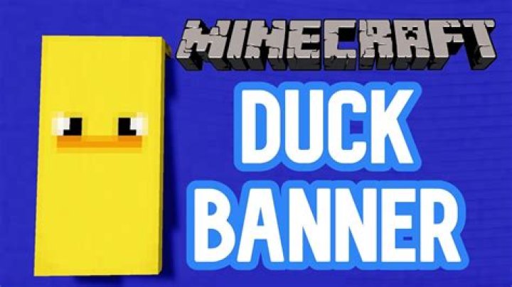 Quick Answer: How To Make A Duck Banner In Minecraft