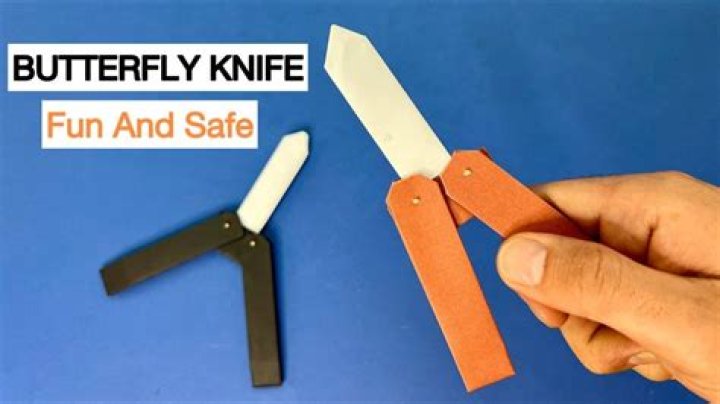 How To Make A Paper Butterfly Knife