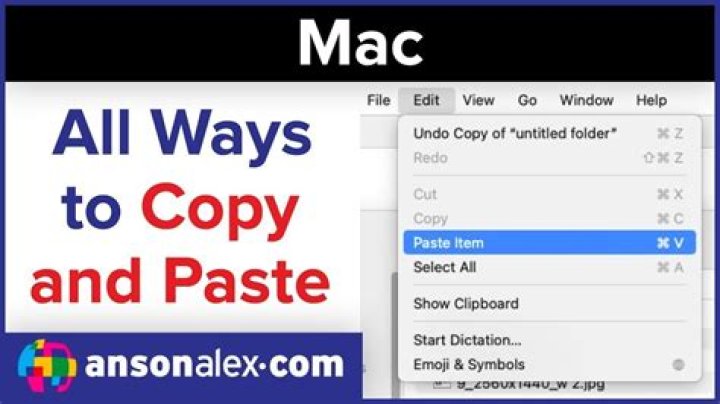 How To Make Copy And Paste On Mac