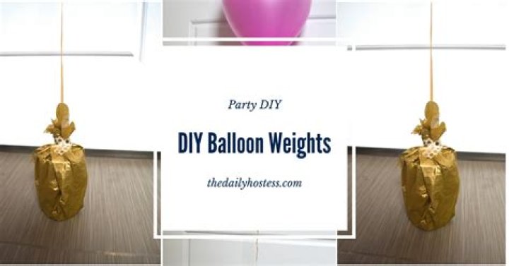 Question: How To Make Diy Balloon Weights
