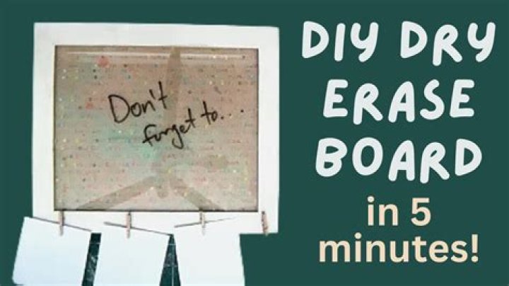 How To Make Dry Erase Board Art
