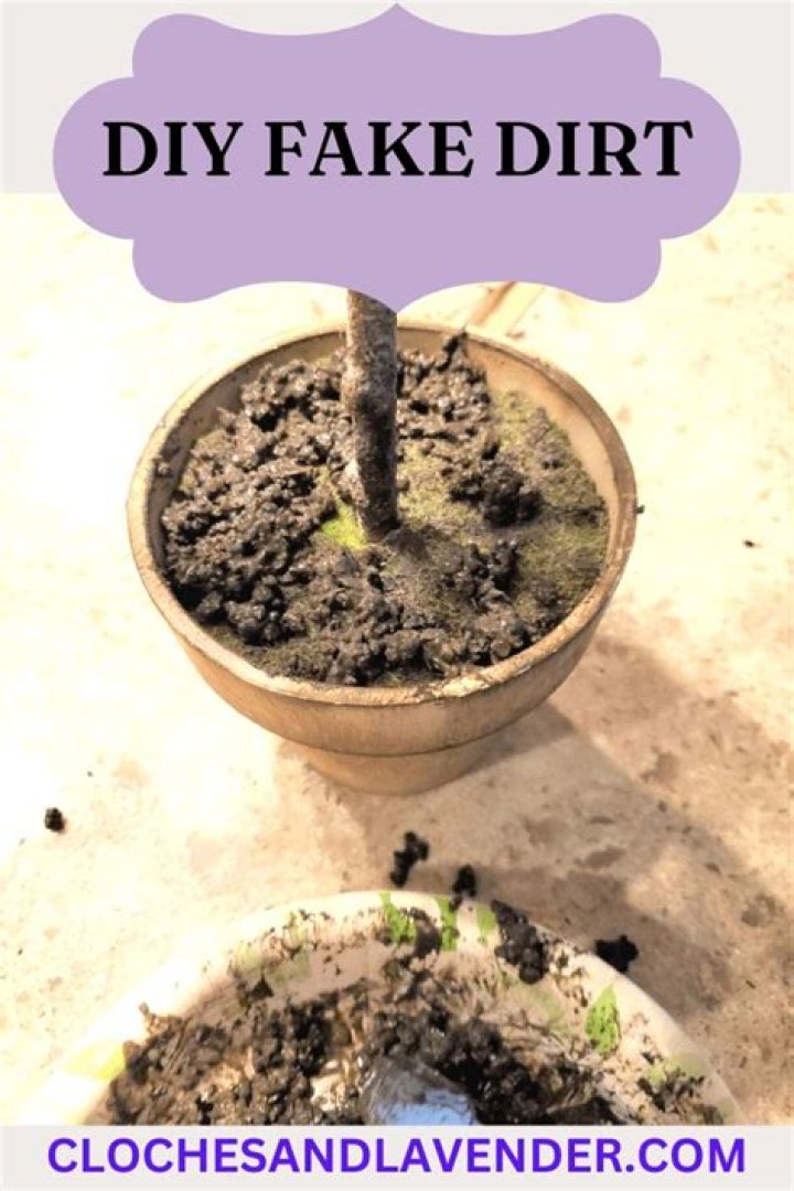 How To Make Fake Dirt For Crafts