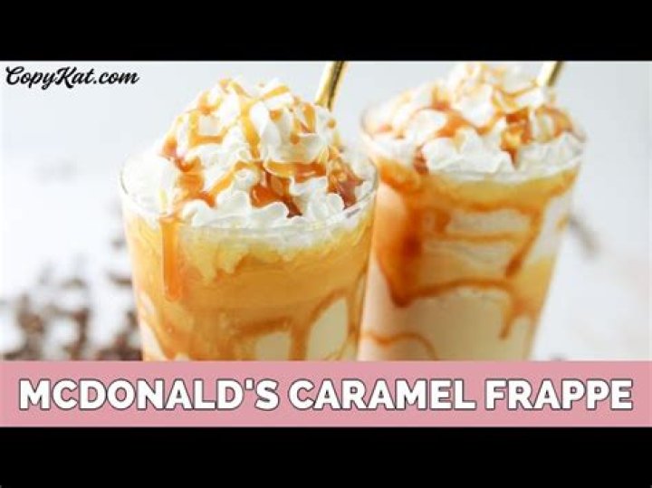 How to make McDonald's caramel frappe at home