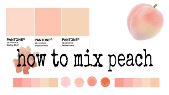 Quick Answer: How To Make Peach Skin Color Paint