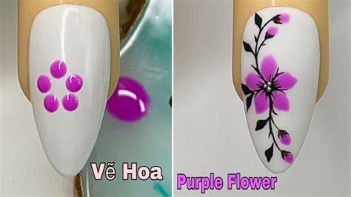 How To Paint Flowers On Nails