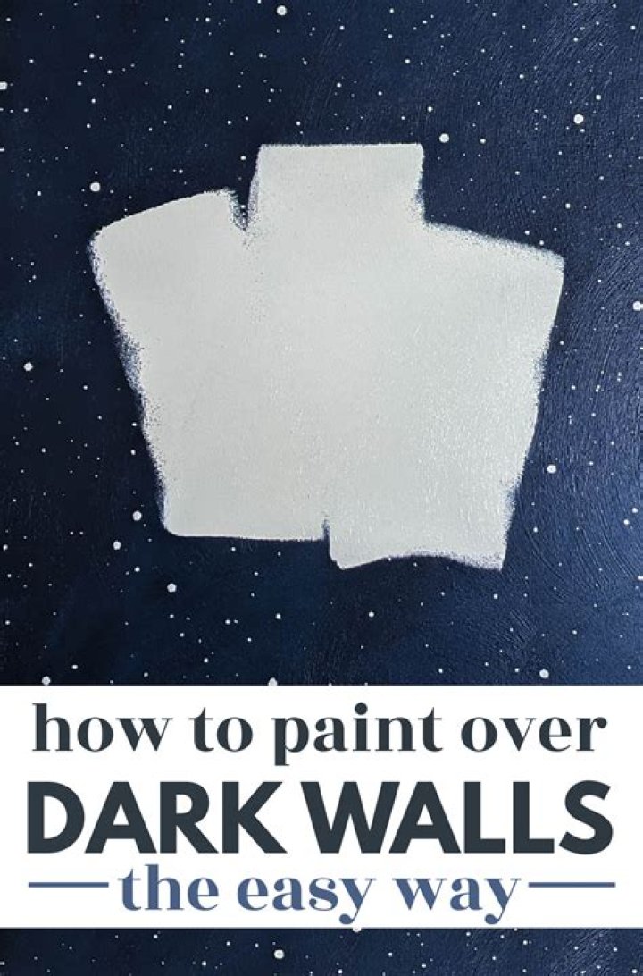How To Paint White Over Dark Walls