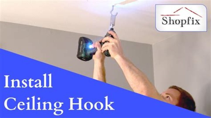 Quick Answer: How To Put A Screw Hook Into Ceiling Without A Drill