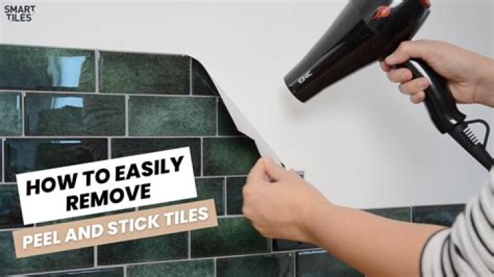 Quick Answer: How To Remove Peel And Stick Tile Backsplash