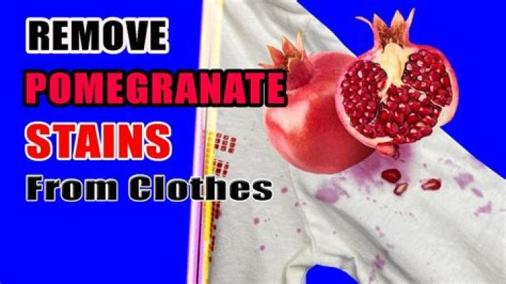 Quick Answer: How To Remove Pomegranate Stains