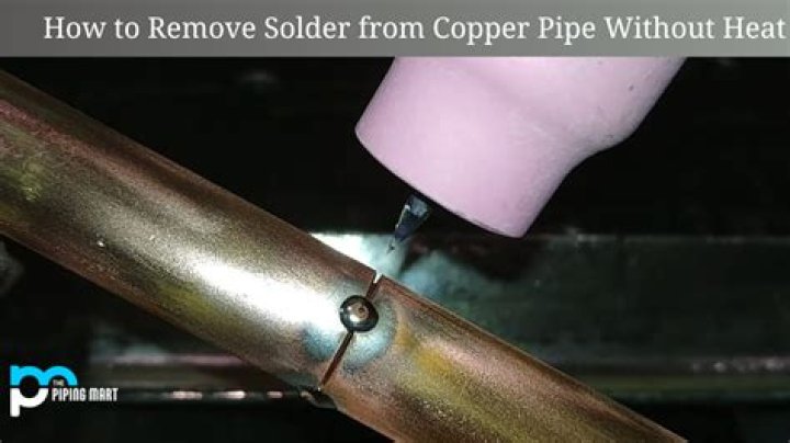 Question: How To Remove Solder From Copper Pipe Without Heat
